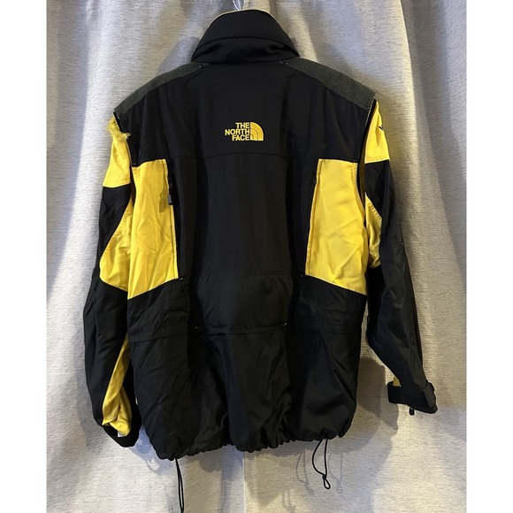 Vintage The North Face Steep Tech Ski Jacket Scot Schmidt Yellow Mens Rare - Picture 5 of 7